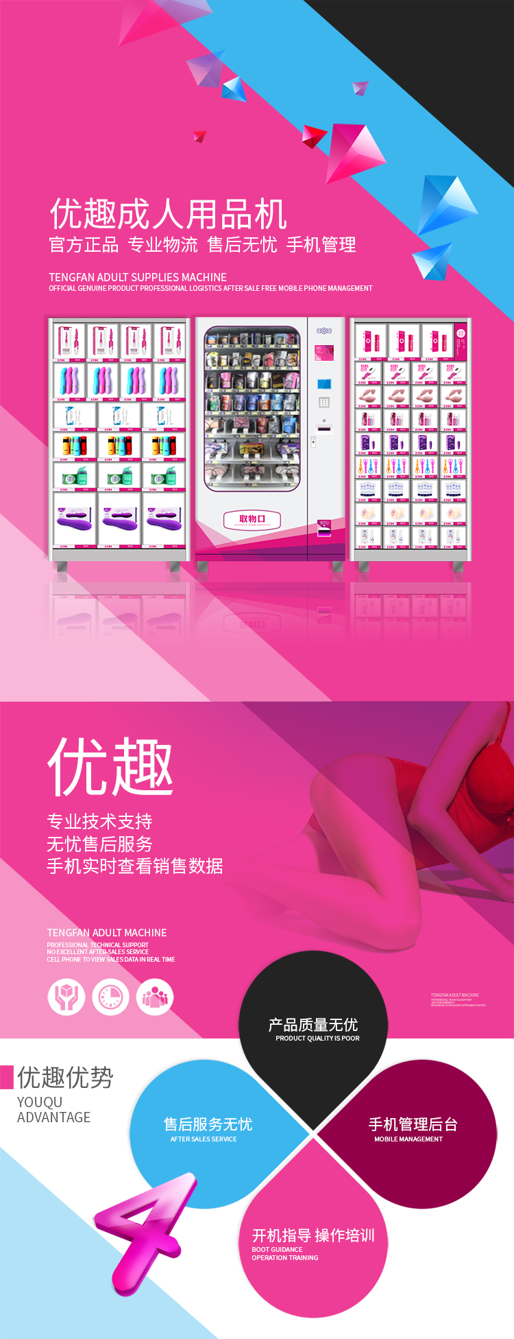 優(yōu)趣生活自動(dòng)售賣成人用品機(jī) 情趣用品無(wú)人新零售(圖1)